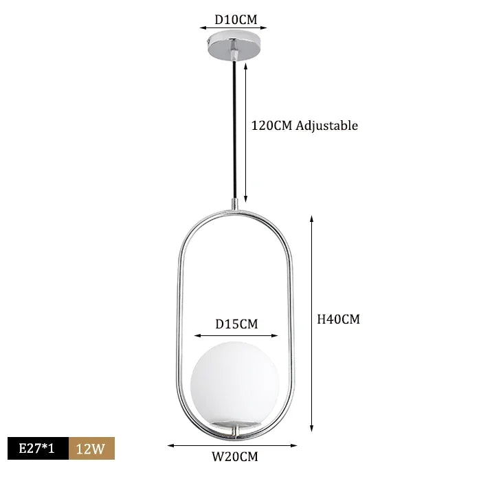 Modern Glass Ball Pendant Lights