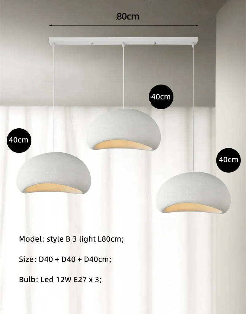 Minimalism Wabi-Sabi LED Pendant Lights