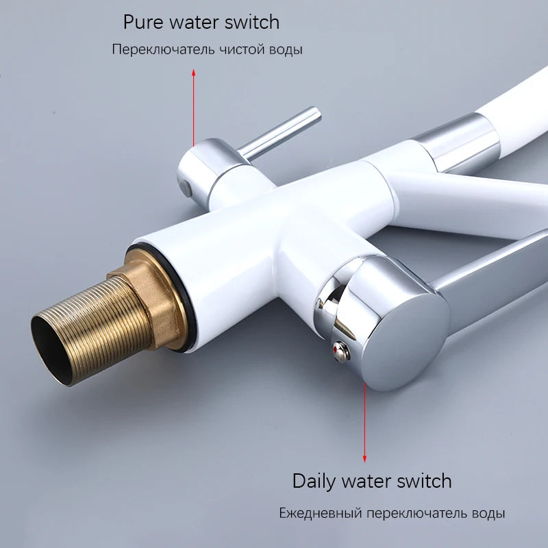 Brass Gourmet Filter Kitchen Faucet Lead-free Kitchen Faucets with Water Filter Faucet Drinking Water Faucet for Kitchen Sink