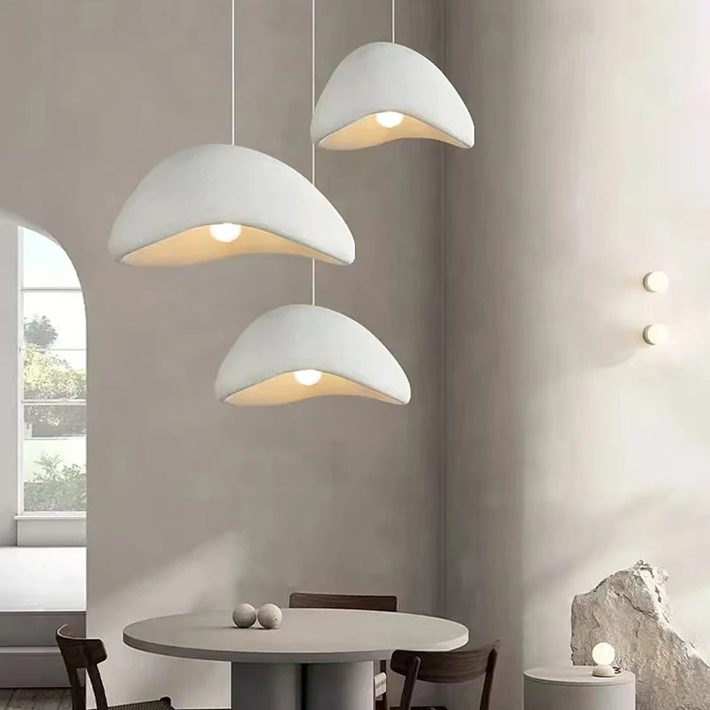 Nordic Wabi Sabi Pendant Lights Bedroom Chandeliers Lustre Living Dining Room Lighting Decoration Home E27LED Loft Hanging Lamps