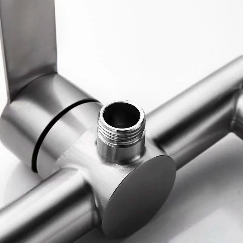 SUS304 stainless steel bathroom shower faucet wall-mounted shower cylinder faucet hot and cold water control valve switch faucet