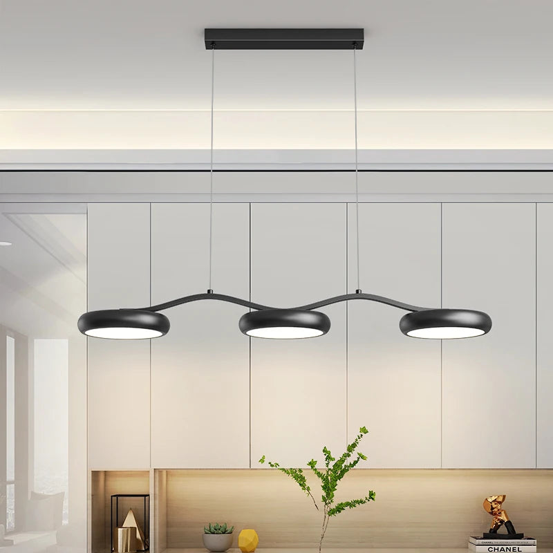 Simple LED Chandelier Living Room Dining Room Kitchen Dining Room Office Chandelier Modern Home Indoor Decoration Lighting Lamps