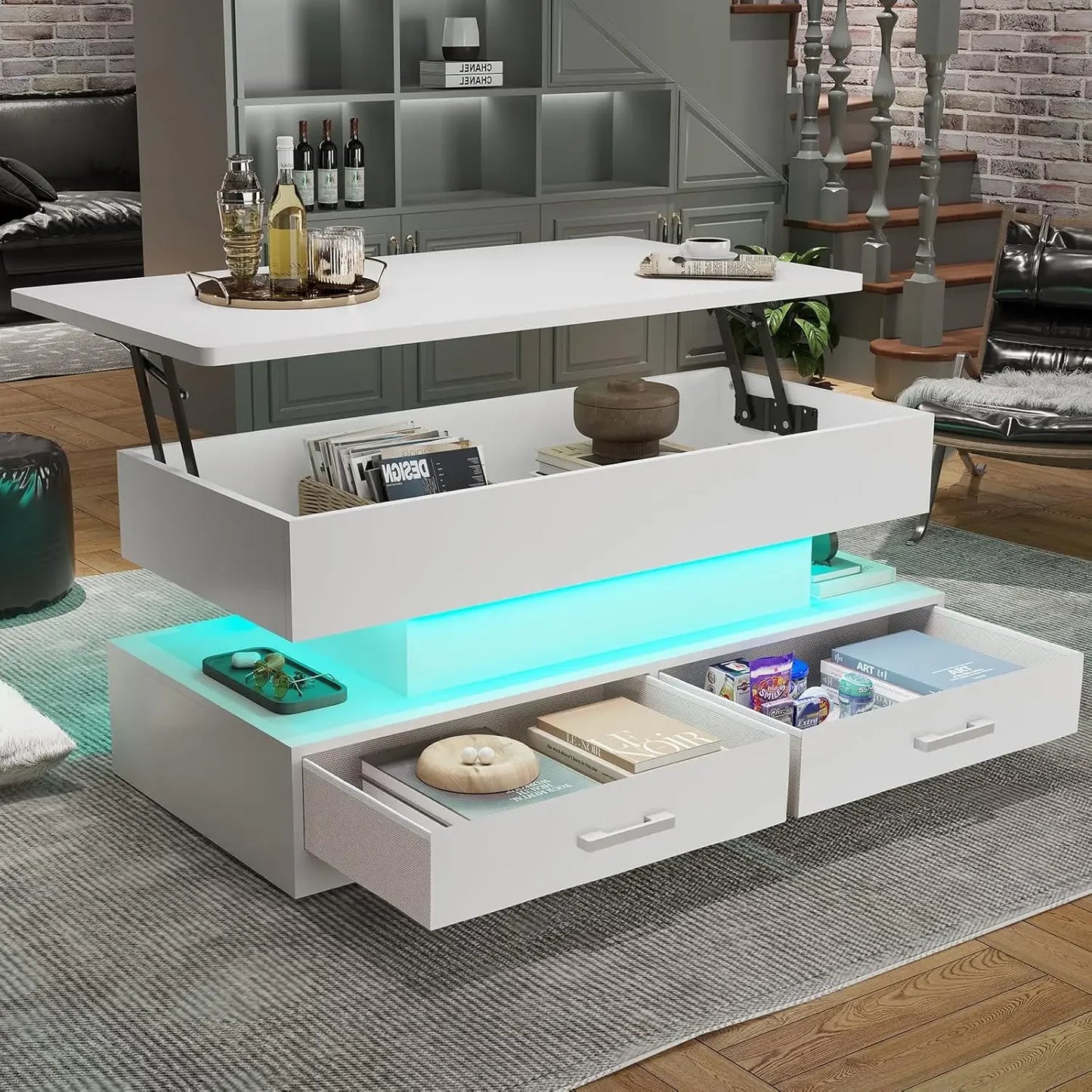 Lift Top Coffee Table with Storage