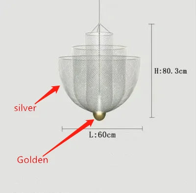 Meshmatics Chandelier LED Birdcage Light