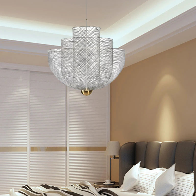Modern Nordic Metal Cage Hanging Pendant Lights