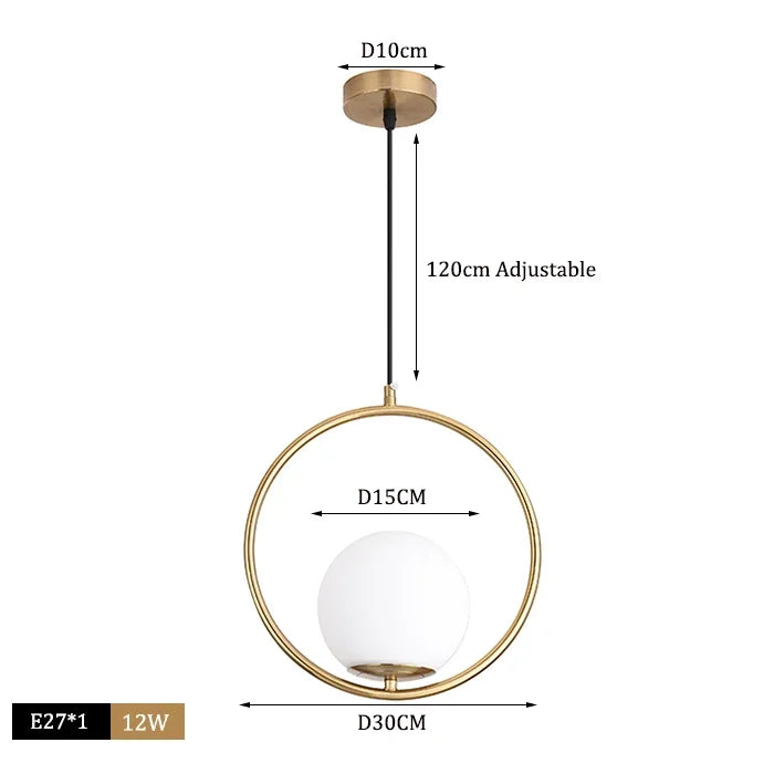 Modern Glass Ball Pendant Lights