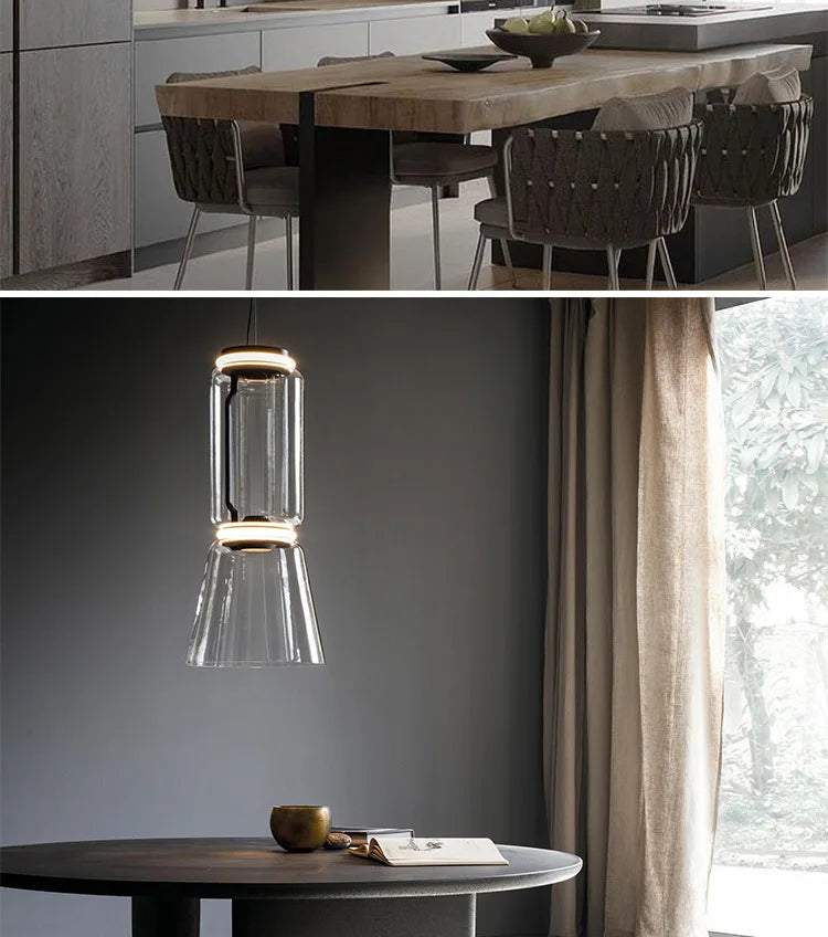 Modern LED Glass Pendant Lamp