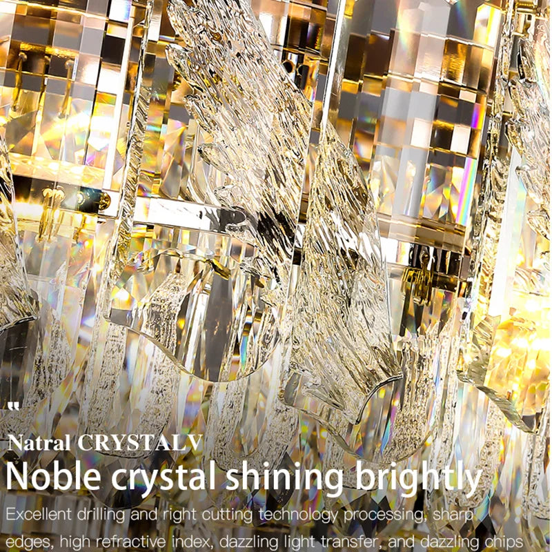 Modern 2-Tier Luxury Crystal Chandelier