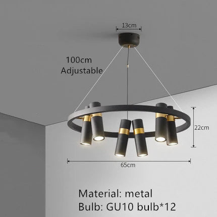 Modern Industrial Wind LED Chandelier