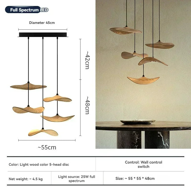 Designer Chinese Log Craft Chandelier