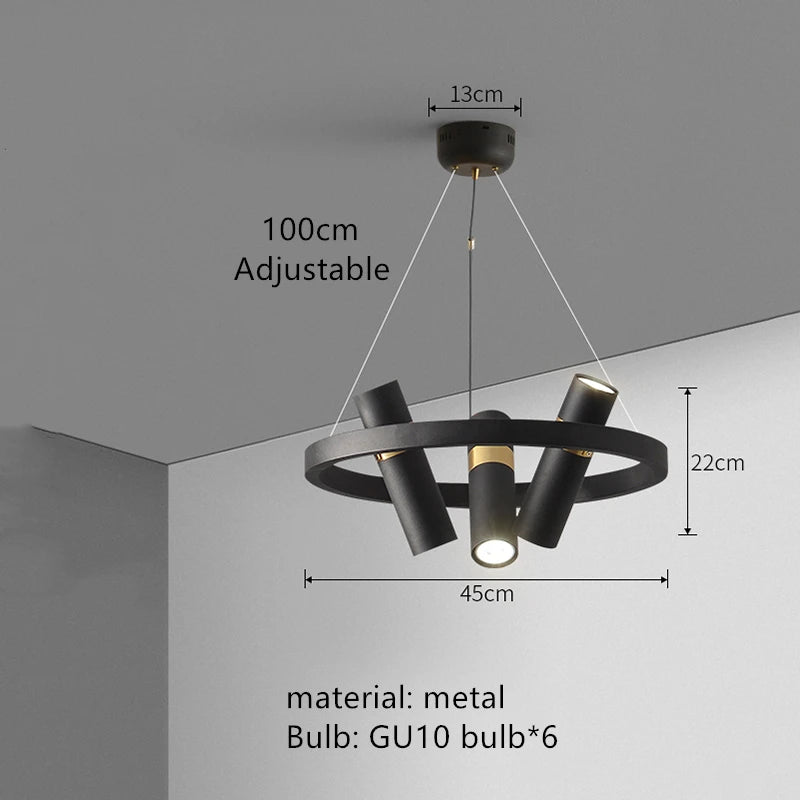 Modern Industrial Wind LED Chandelier