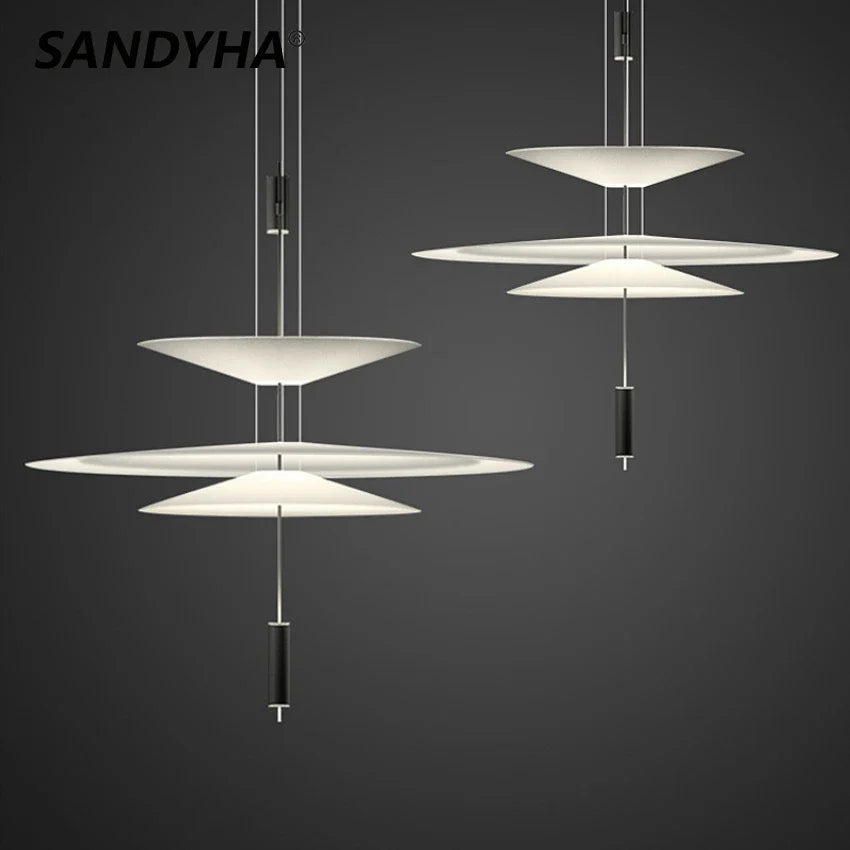 Modern Saucer Style Chandeliers
