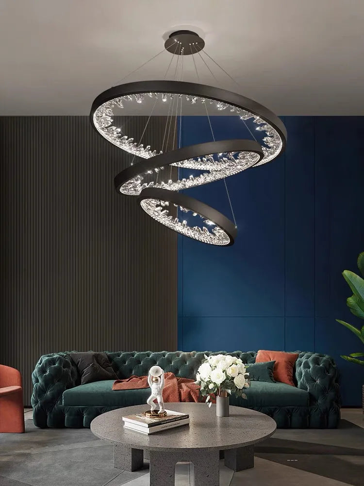 Modern Circle Rings Led Ceiling Chandelier