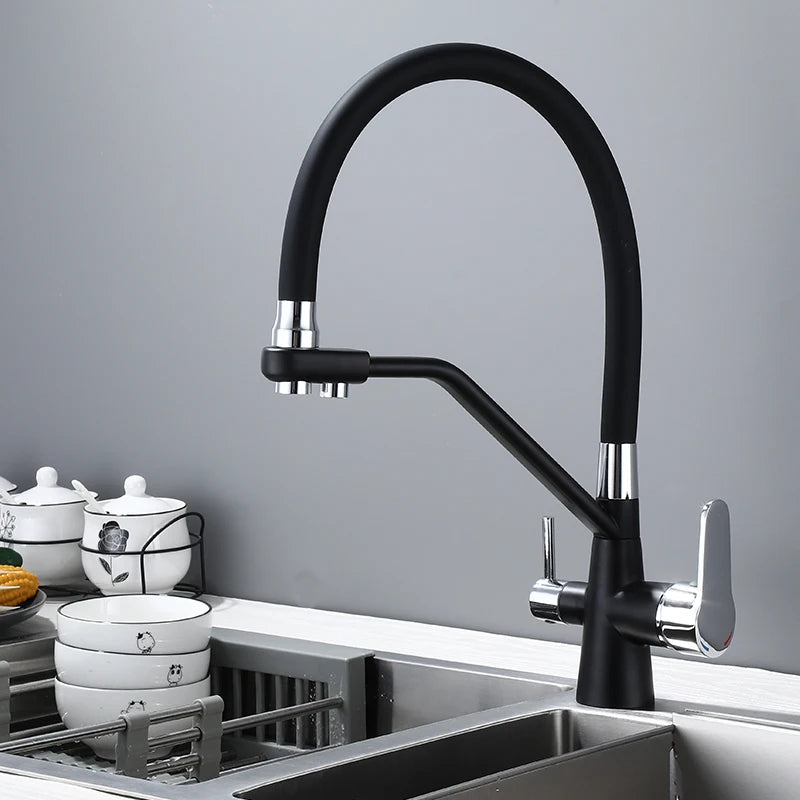 Brass Gourmet Filter Kitchen Faucet Lead-free Kitchen Faucets with Water Filter Faucet Drinking Water Faucet for Kitchen Sink