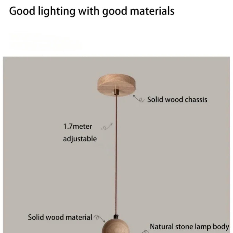 New Stone LED Chandeliers