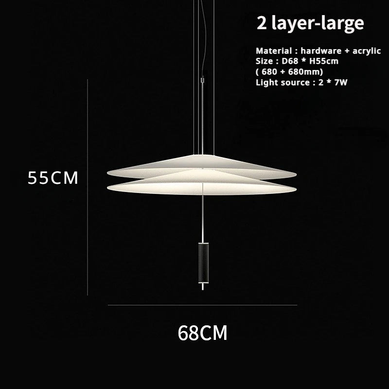 Modern Saucer Style Chandeliers