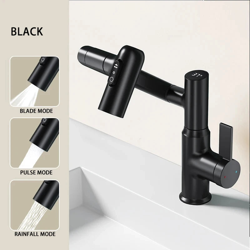 Digital Display LED 360 Rotation Basin Faucet