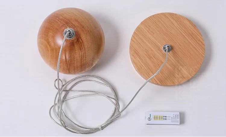 Solid Wood Creative Art Pendant Light