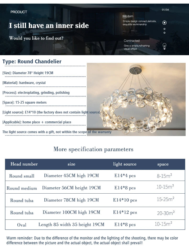 New Modern Luxury K9 Crystal Chandeliers