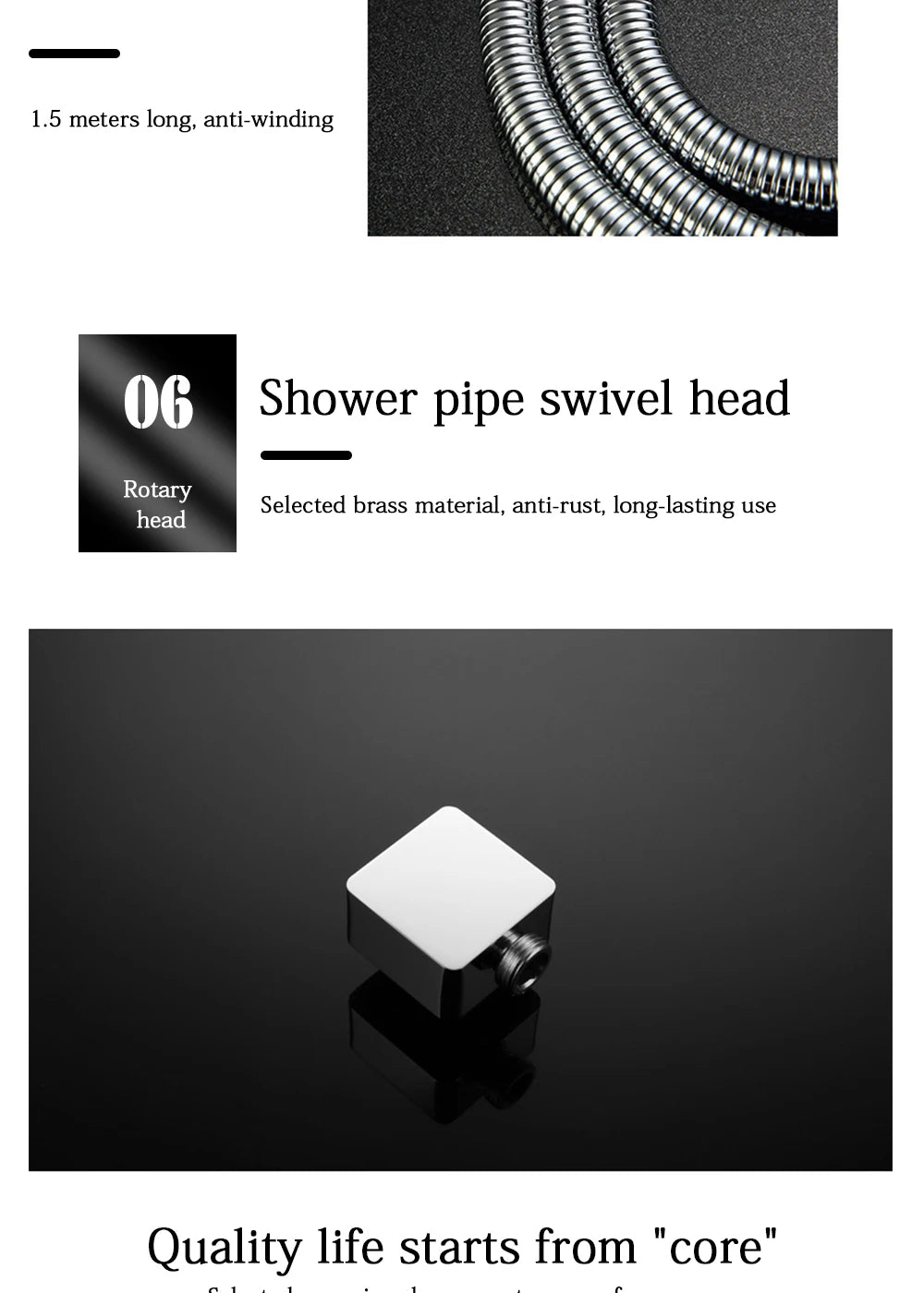 Thermostatic Shower Faucet Chrome Waterfall Rain Shower