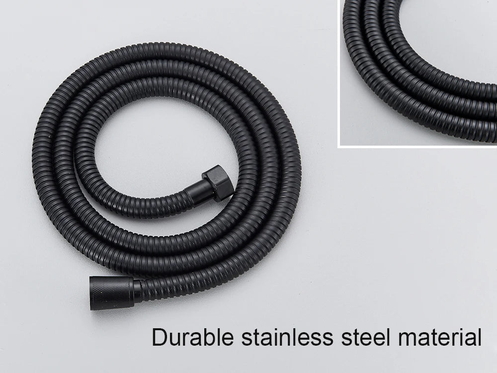 Black Waterfall Bathtub Faucet Hot Cold Water Mixer Tap Bathroom Bathtub Faucets Wall-mounted Black Tap