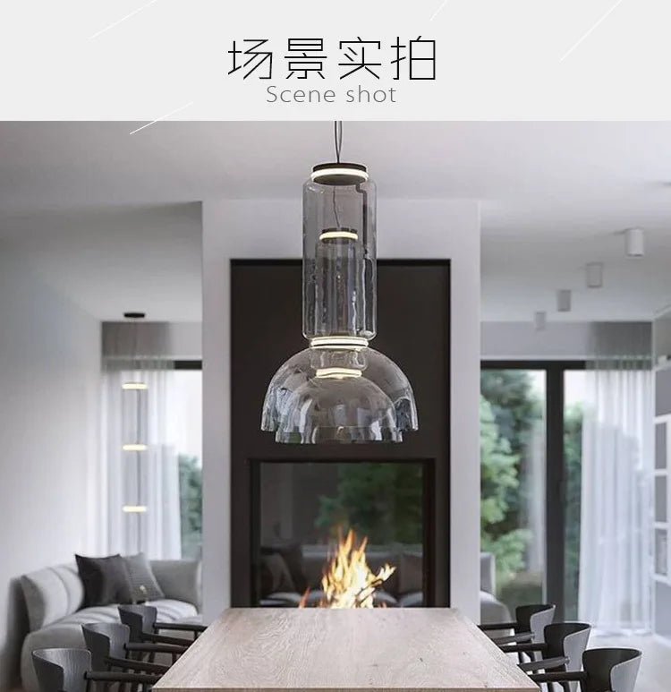 Modern LED Glass Pendant Lamp