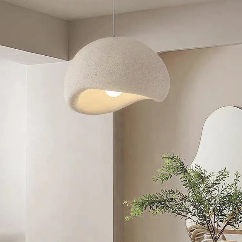 Nordic Wabi Sabi Pendant Lights Bedroom Chandeliers Lustre Living Dining Room Lighting Decoration Home E27LED Loft Hanging Lamps
