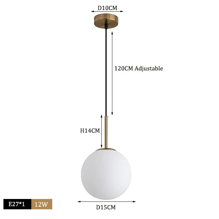 Modern Glass Ball Pendant Lights