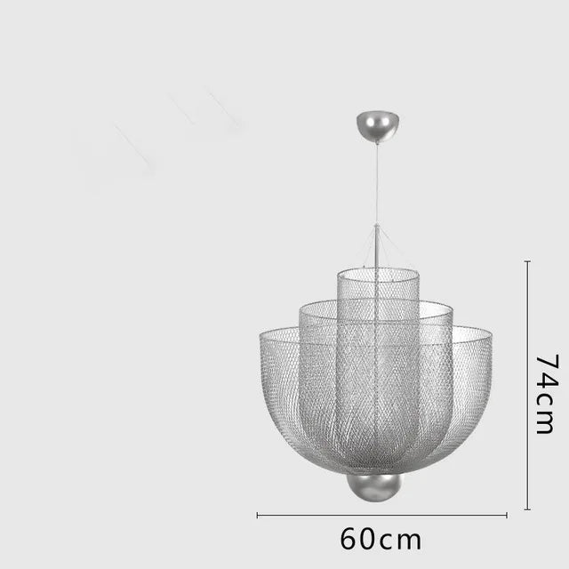 Modern Nordic Metal Cage Hanging Pendant Lights
