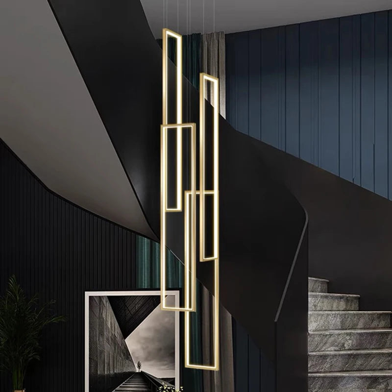 Modern Stair chandelier Nordic light luxury simple Ceiling lamps hanging light led chandeliers for the living room indoor light