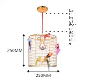 Pendant Lamp Creative Bird Cage Light