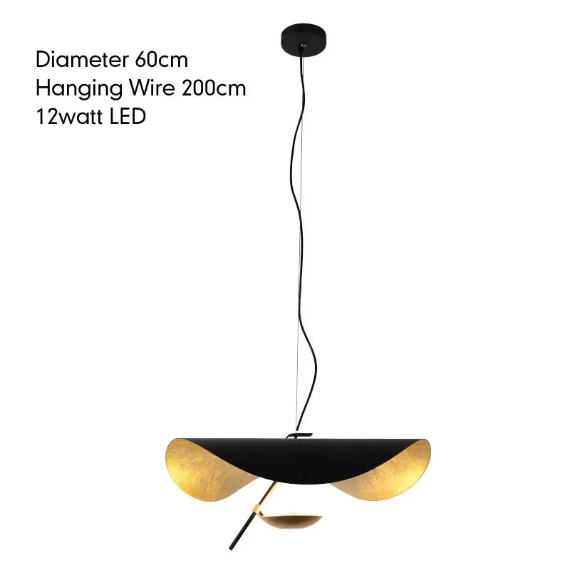 Italian Creative Lotus Leaf Art LED Pendant Lamp