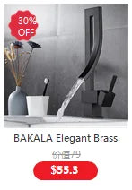 BAKALA Water Drop Hang Ceiling Faucet Bathroom Basin Bathtub Tap Solid Brass Hot Cold Water Sink Mixer Tub Hardware