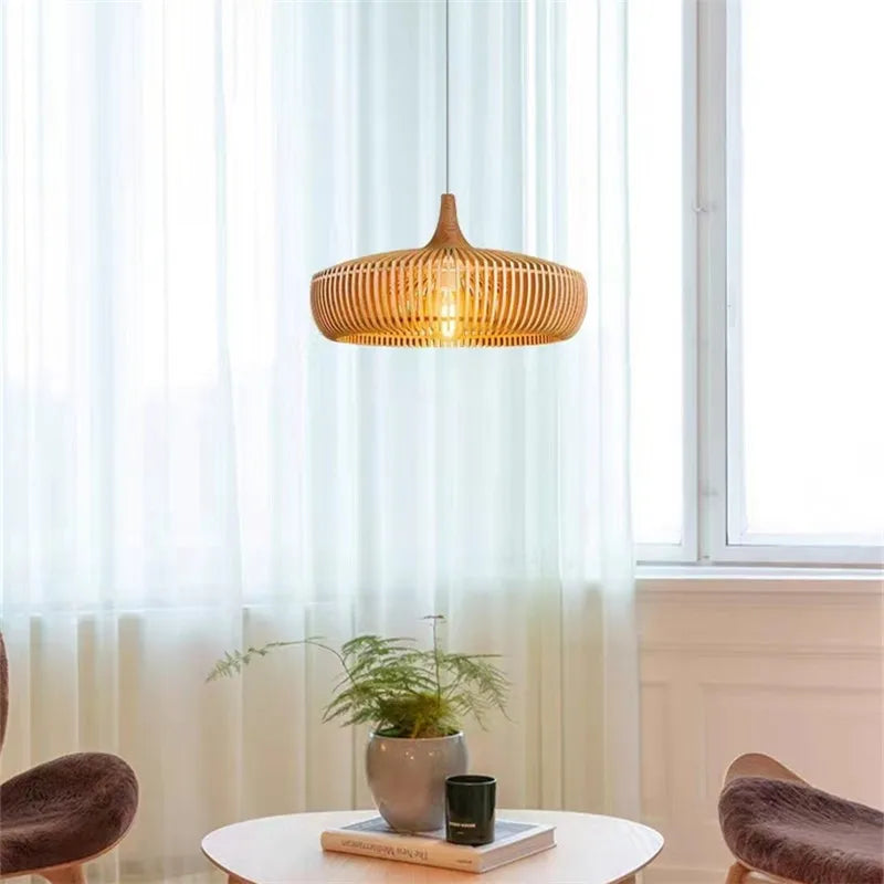 Clava Log Wood Pendant Lamp