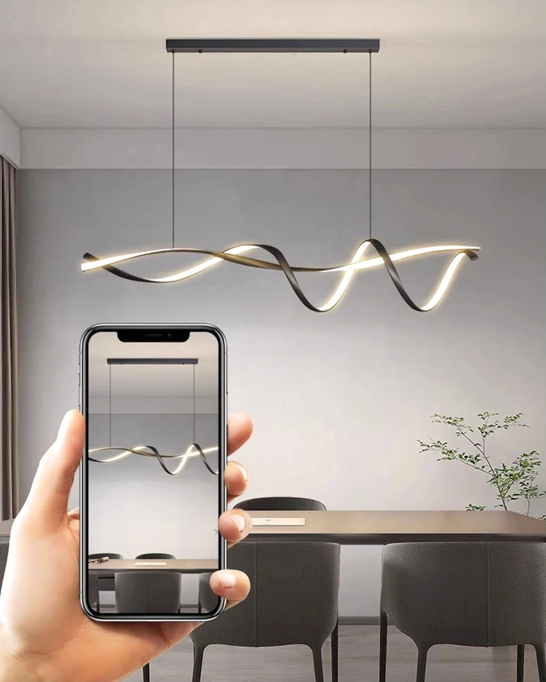 Modern glass home decor led lights pendant light lamps for living room Chandeliers for dining room hanging light indoor lighting