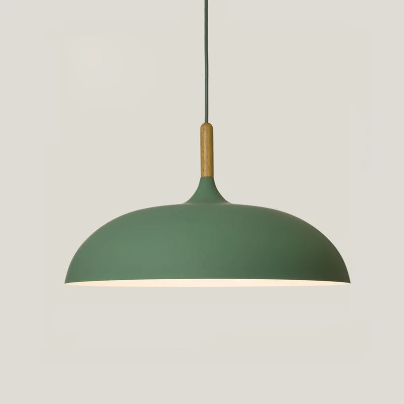 Minimalist Wood & Aluminum Modern Pendant Lamps
