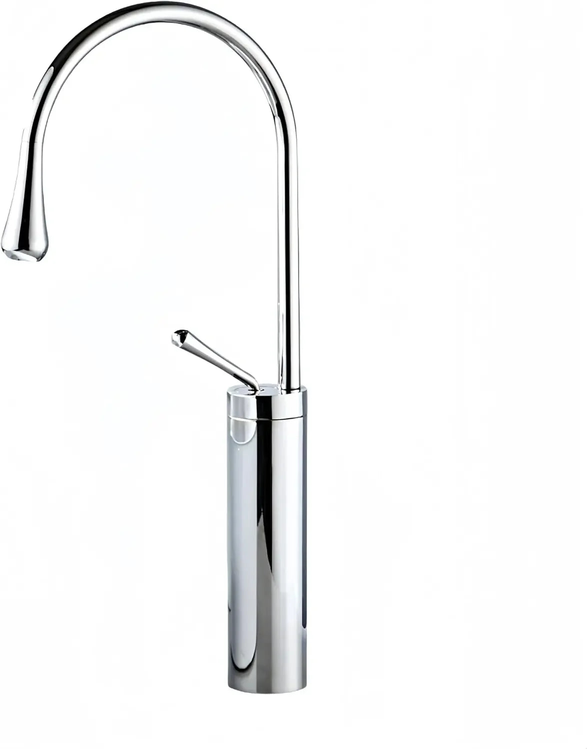 Modern Bathroom Faucet High Arc Single Handle Sink Faucet Brass Washbasin Hot and Cold Water Faucet with Hose Accessories