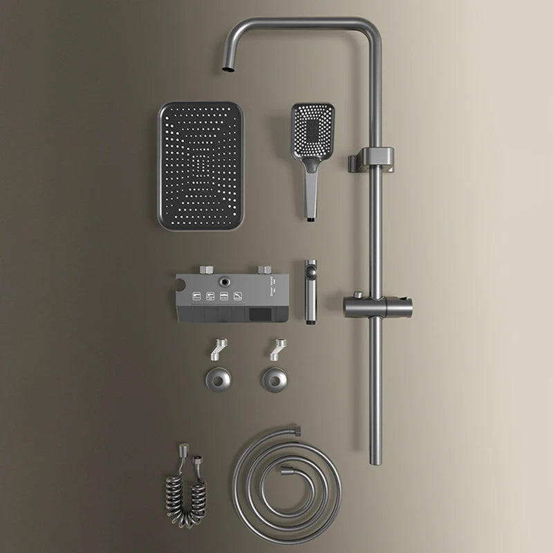 Black or Brass 4 Way Shower System Set