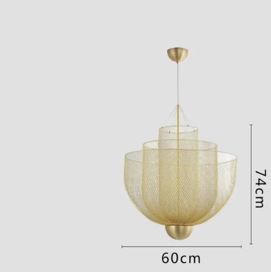 Modern Nordic Metal Cage Hanging Pendant Lights