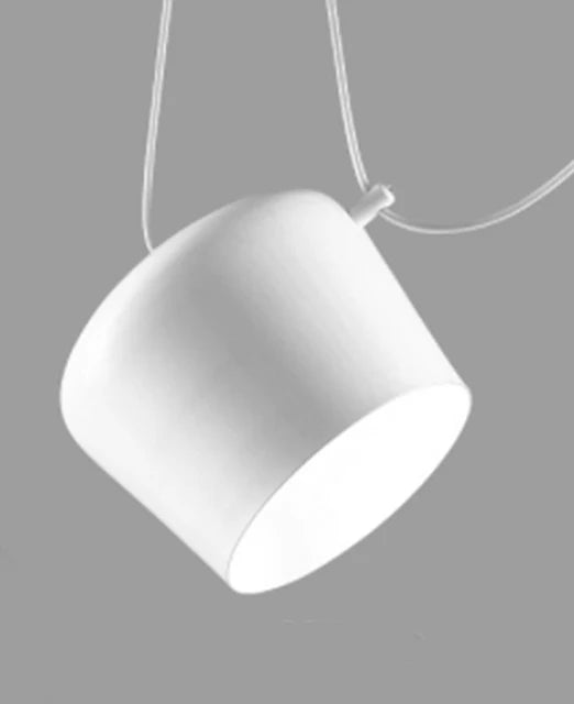 Aim pendant light Modern Drum Pendant Lamp For Living Room Bedroom Restaurant Bar Decor Creative black Long line chandelier