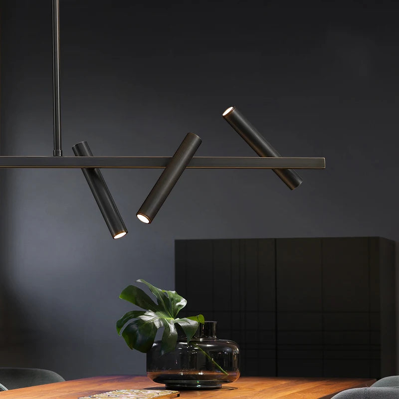 Modern Black Linear LED Lights