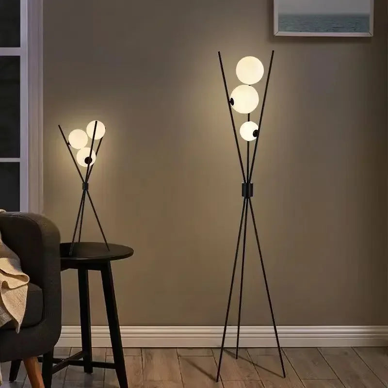 Modern Led Floor Lamp 3D Moon Tripod Floor Lamps