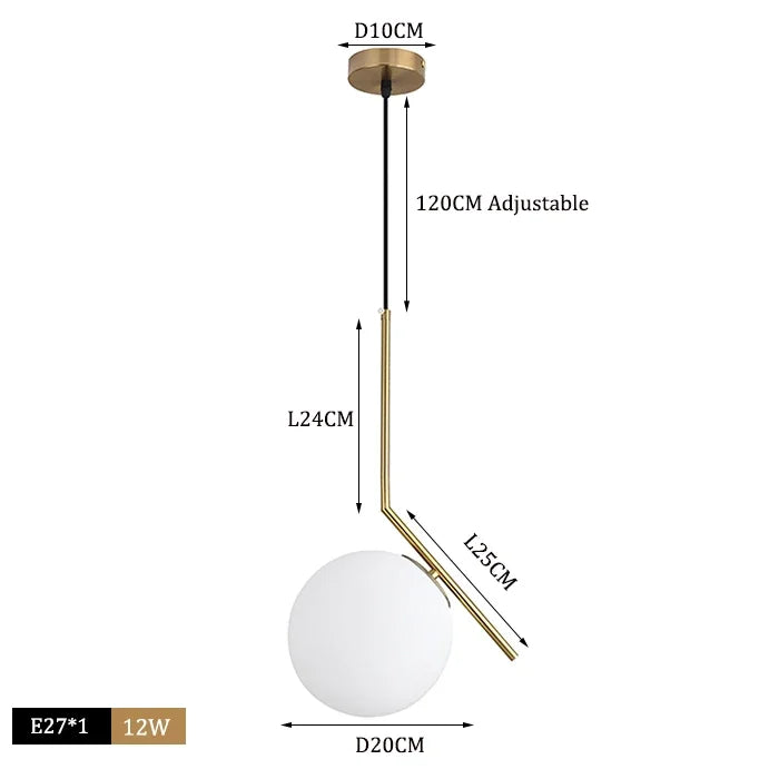 Modern Glass Ball Pendant Lights