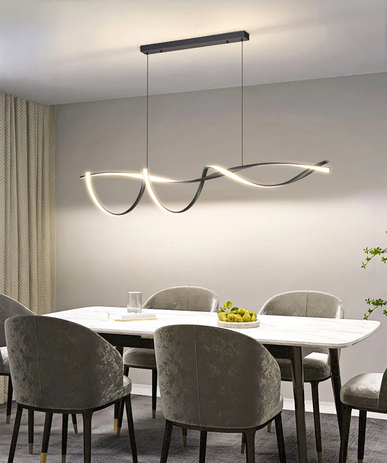 Modern glass home decor led lights pendant light lamps for living room Chandeliers for dining room hanging light indoor lighting