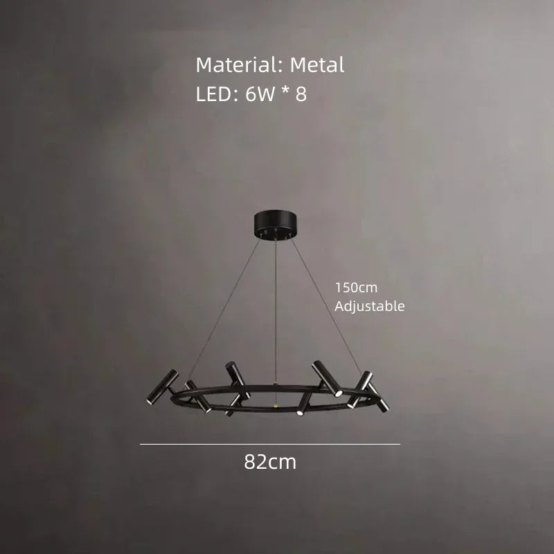 Minimalist Chandelier Metal Suspension Light Fixtures