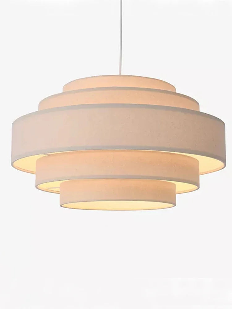 Nordic Fabric Pendant Light Wabi Sabi Led Chandelier for Living Room Bedroom Home Decor White cloth Pendant lamp