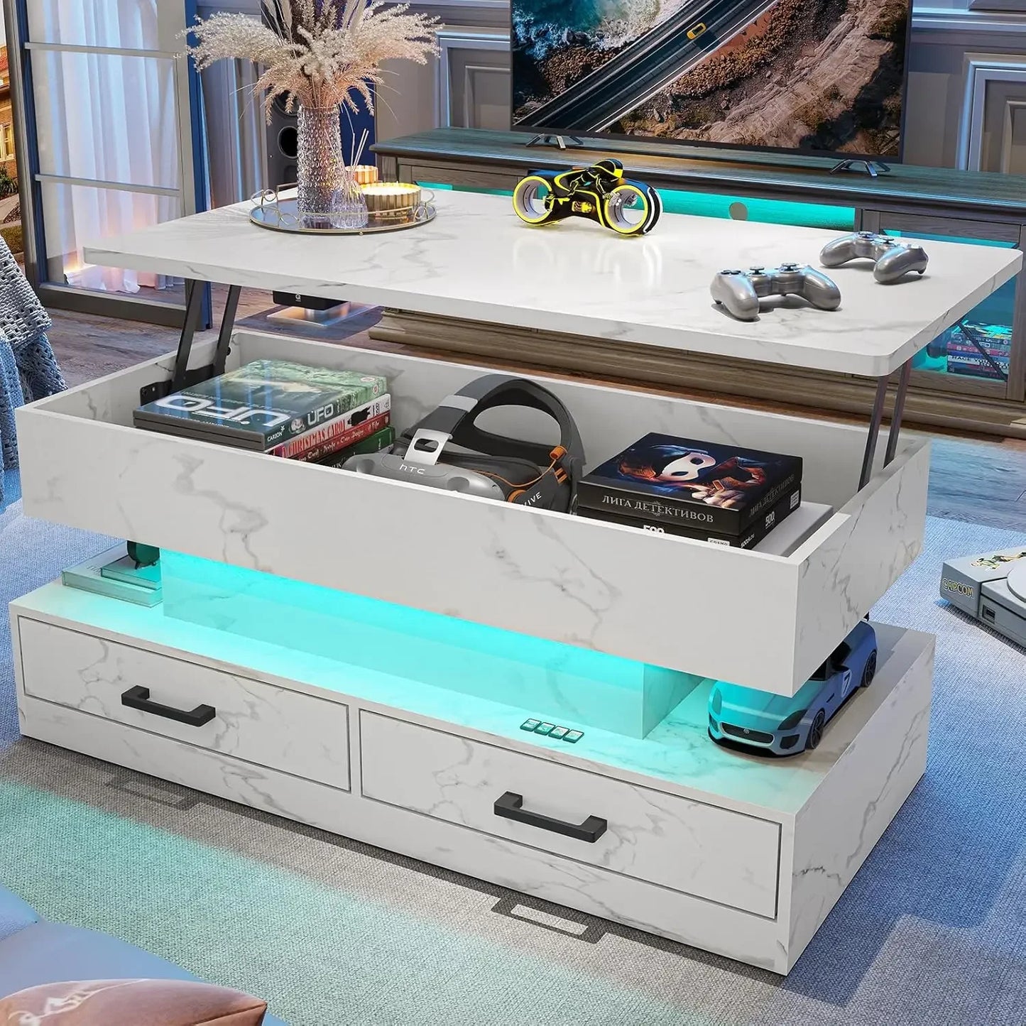 Lift Top Coffee Table with Storage
