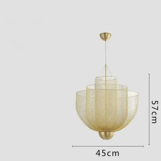 Modern Nordic Metal Cage Hanging Pendant Lights