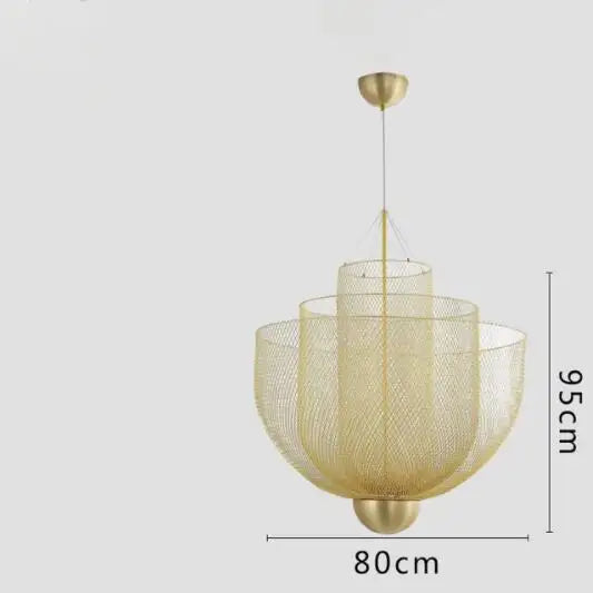 Modern Nordic Metal Cage Hanging Pendant Lights