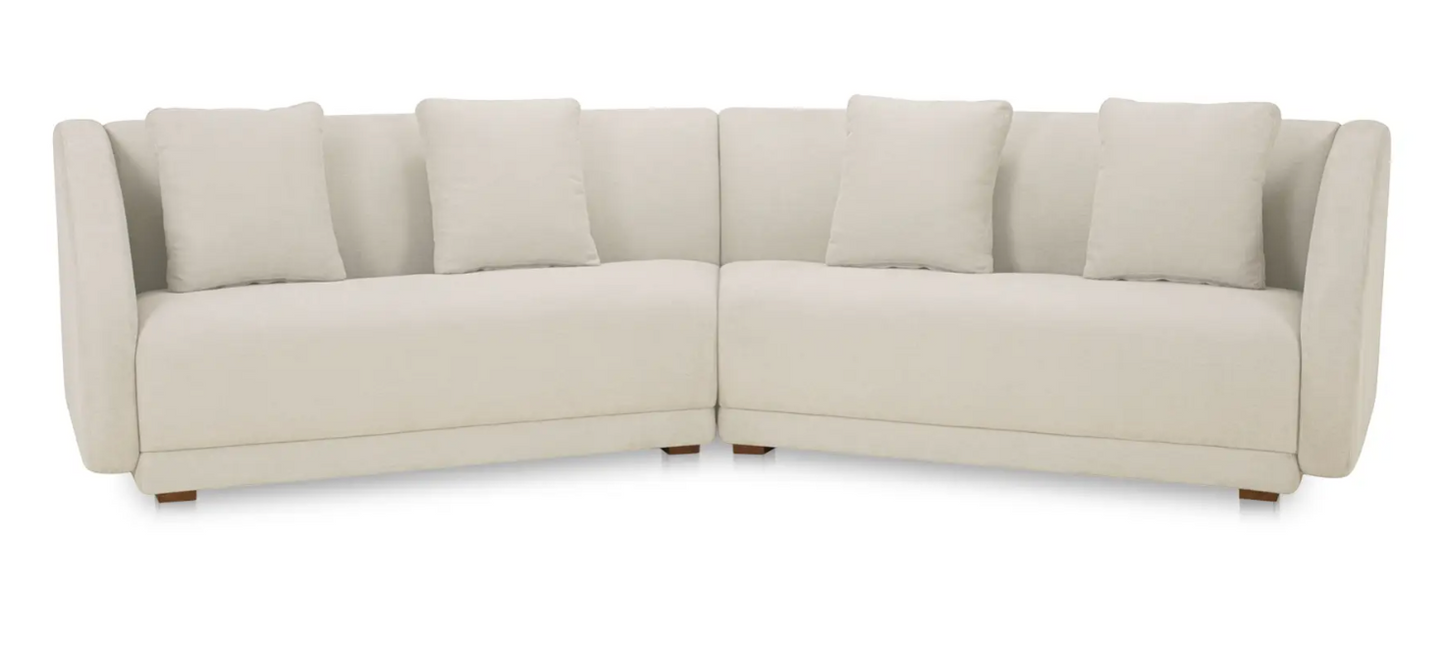 Fraser 2 Piece Modular Sofa Deep Blue